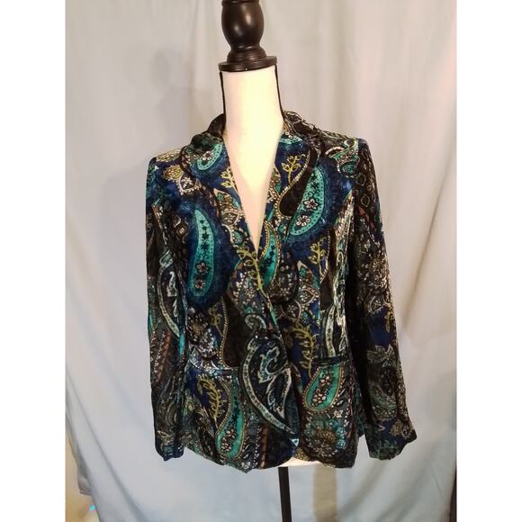 Chico's Blue jacket - Picture 1 of 6